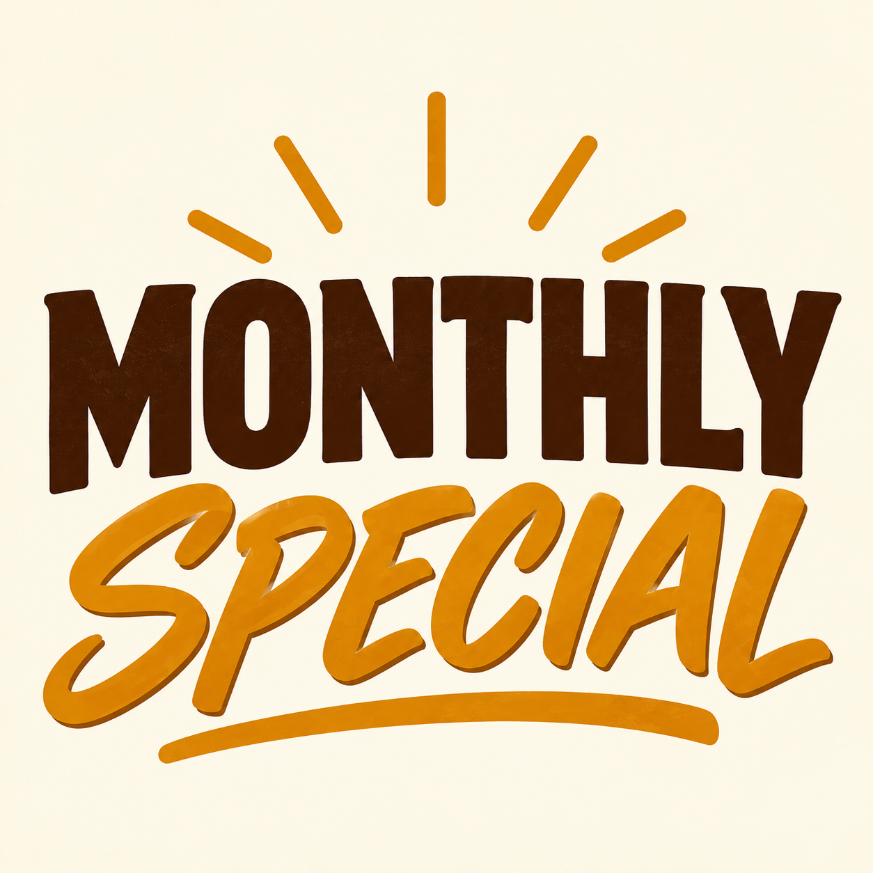 Monthly Special, specialties from Waco Waffle Co.