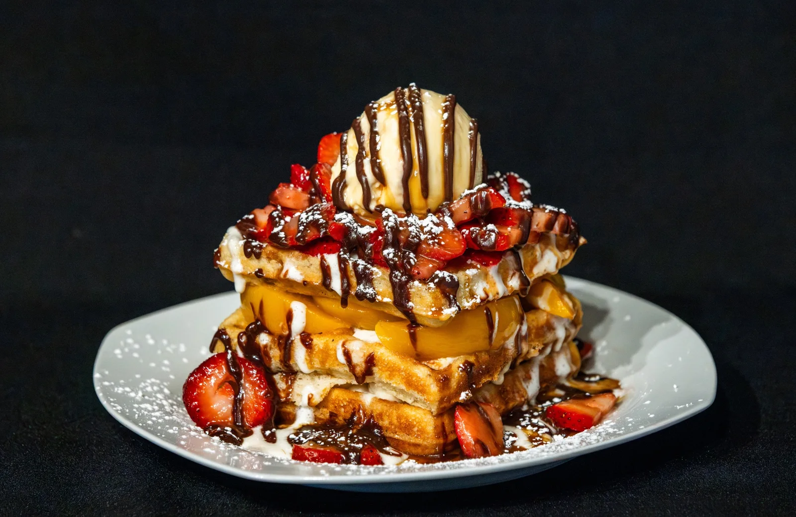 The Magnolia, specialties from Waco Waffle Co.