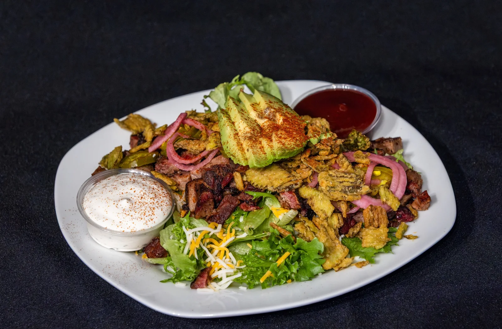 Brisket Salad, plates & salads from Waco Waffle Co.