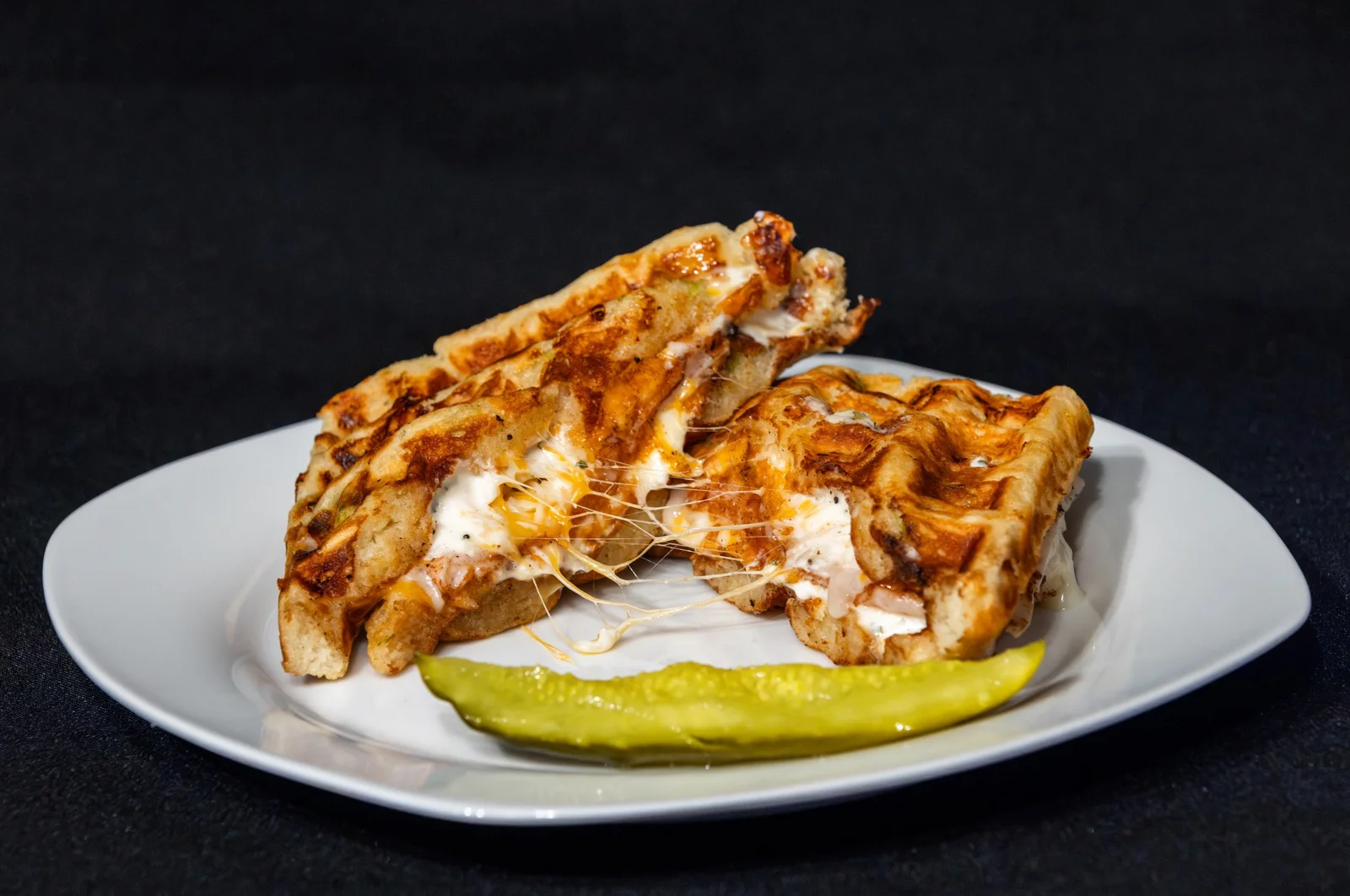 Smoked Turkey Grilled Cheese, sandwiches from Waco Waffle Co.