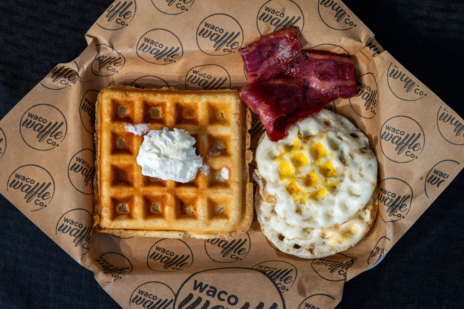 Breakfast Plate, plates & salads from Waco Waffle Co.