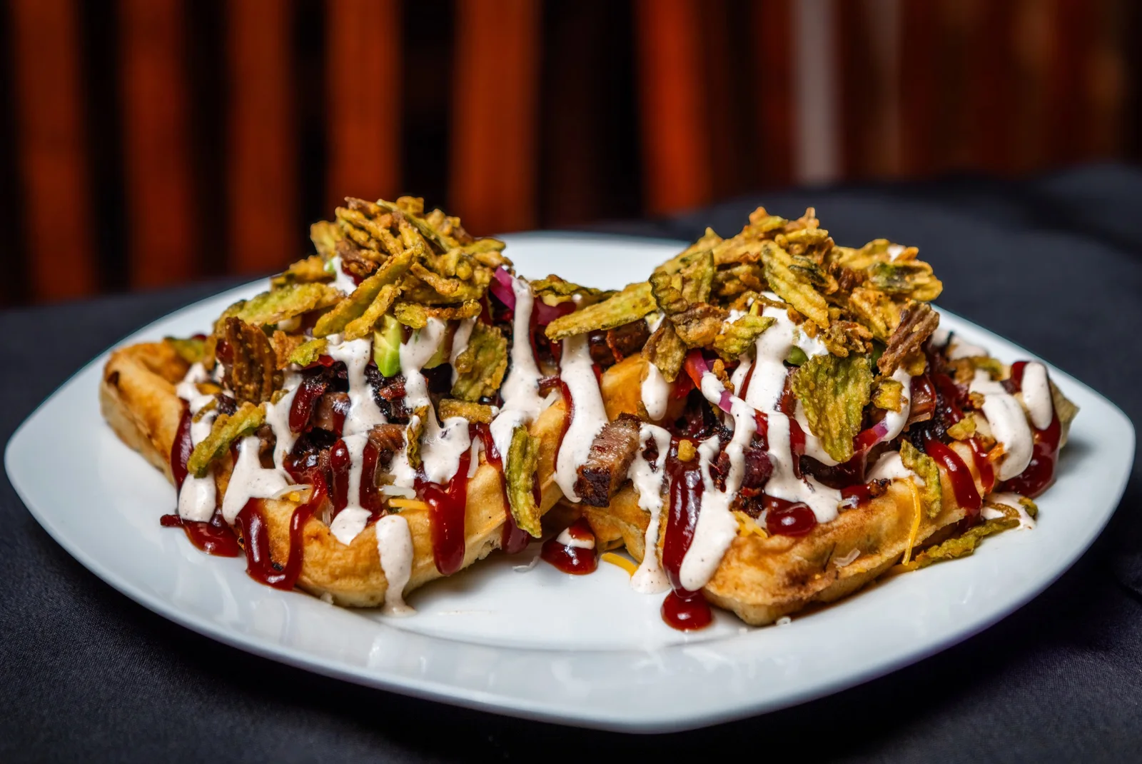 Texan waffle at Waco Waffle Co.